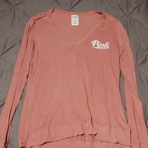 Long sleeve pink shirt